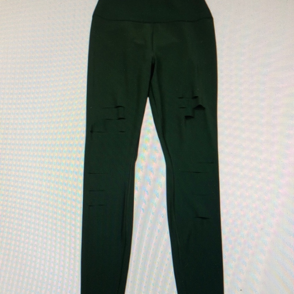 Dark Green High-Waisted Leggings